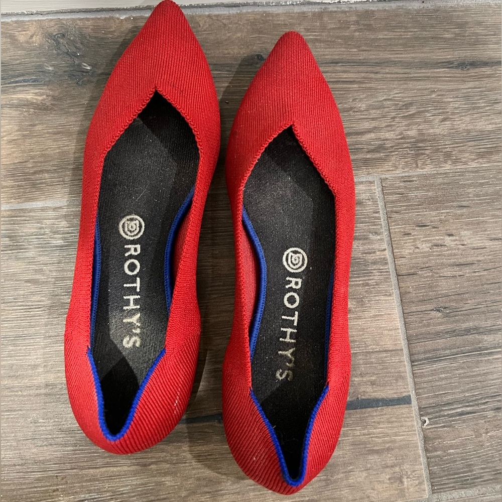 Rothys chili pepper red flats